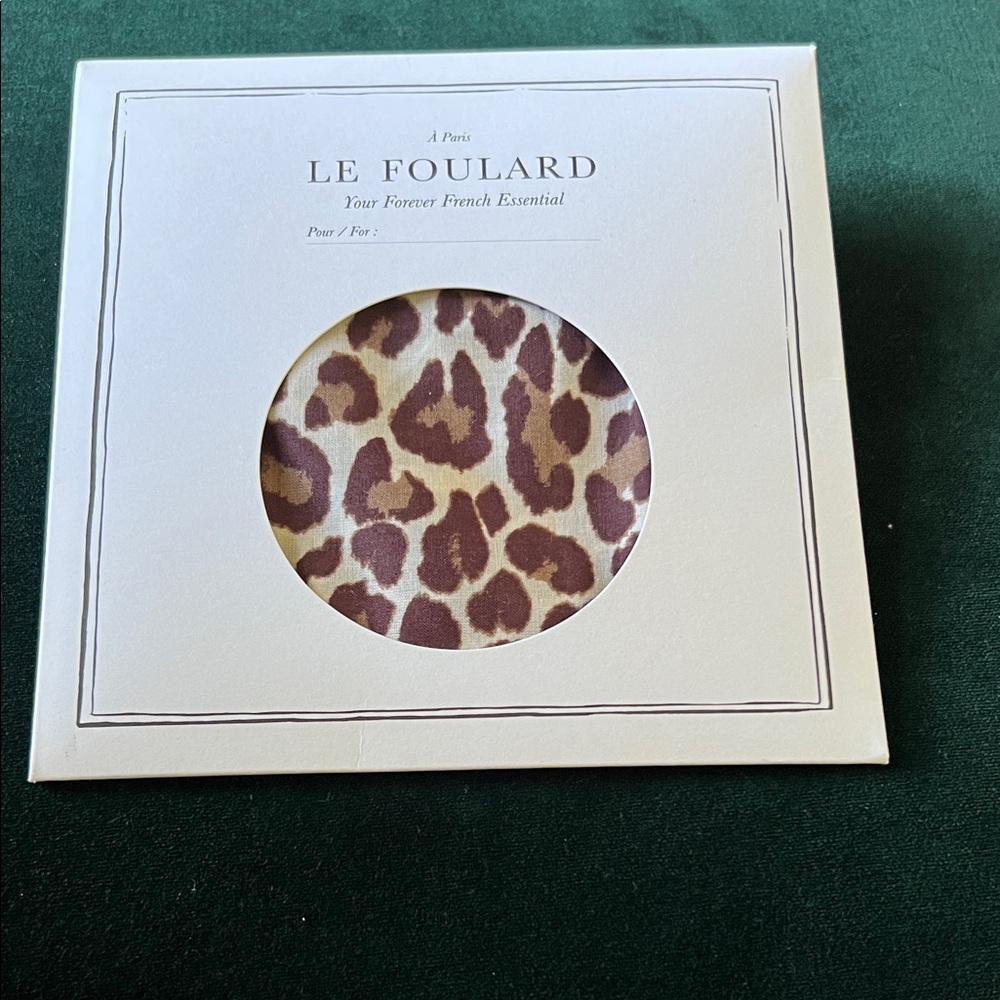 Sezane Gaston Leopard Print Scarf